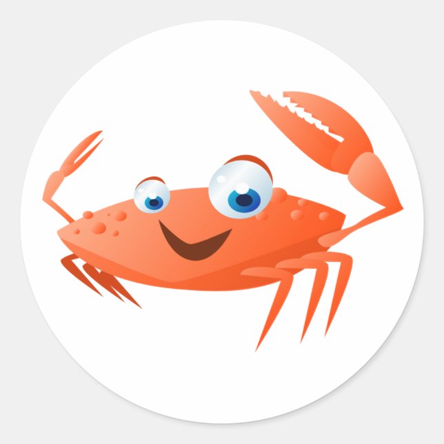 Sticker Rond Connor Le Crabe (Devant)