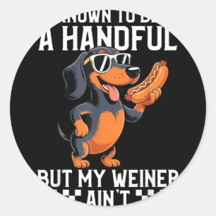 Sticker Rond Connu Pour Être Difficile Mais Weiner N'est Pas Dr