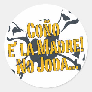 Sticker Rond Coño E la Madre ! venezuela !