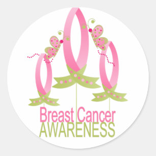 Sticker Rond Conscience de cancer du sein