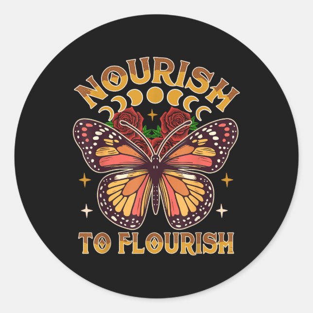 Sticker Rond Conscience des troubles alimentaires De la récupér (Devant)