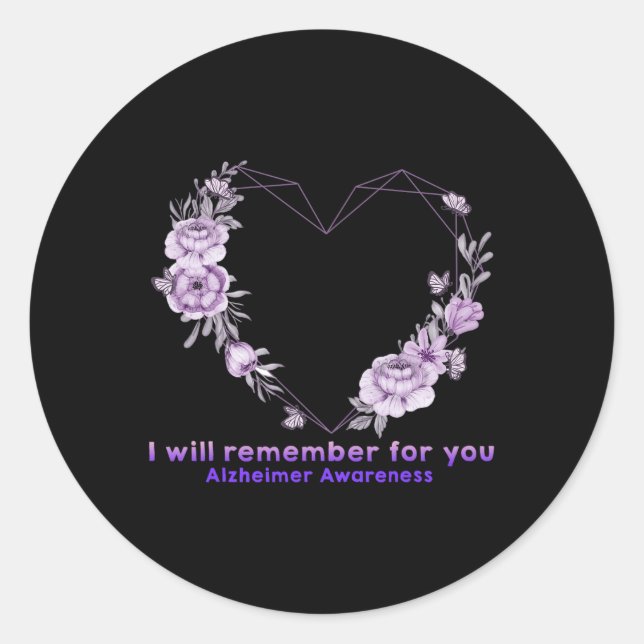 Sticker Rond Conscience Je me souviendrai de vous la mère de fl (Devant)