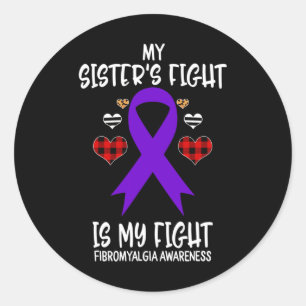 Sticker Rond Conscience Le combat de ma soeur est mon combat