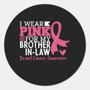 Sticker Rond Conscientisation au Cancer du Sein Soutien pour Be