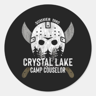 Sticker Rond Conseiller de camp de Crystal Lake Hockey
