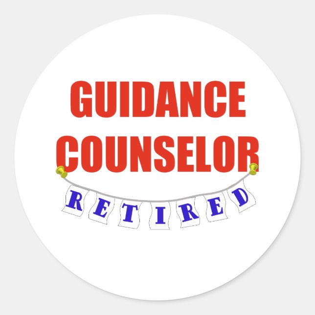 STICKER ROND CONSEILLER EN ORIENTATION RETRAITÉE (Devant)