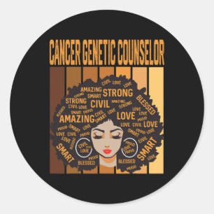 Sticker Rond Conseiller génétique en cancérologie Mois de l'his