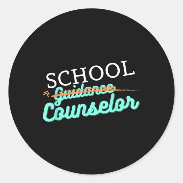 Sticker Rond Conseiller scolaire Pas Conseiller d'orientation (Devant)