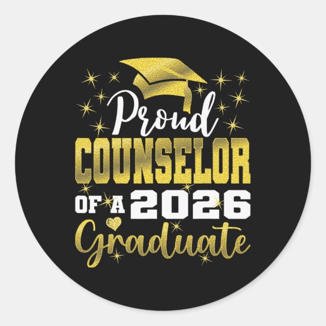 Sticker Rond Conseiller Super Fier De Diplômé(e) De Terminale P (Devant)