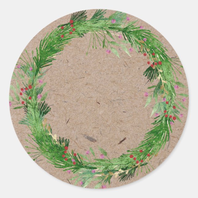 Sticker Rond Conservation de la confiture de Noël | Pot Mason f (Devant)