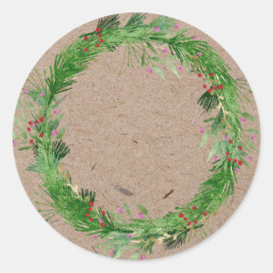 Sticker Rond Conservation de la confiture de Noël Pot Mason f