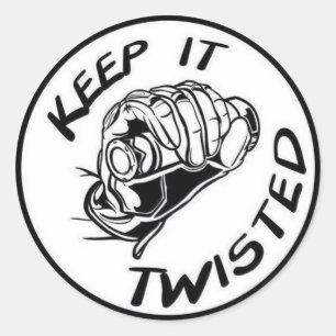 Sticker Rond Conserver l'autocollant TI Twisted