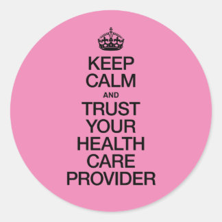 Sticker Rond Conserver le calme et faire confiance à votre four