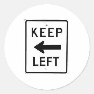 STICKER ROND CONSERVER LE SIGNE GAUCHE
