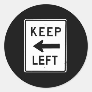 STICKER ROND CONSERVER LE SIGNE GAUCHE
