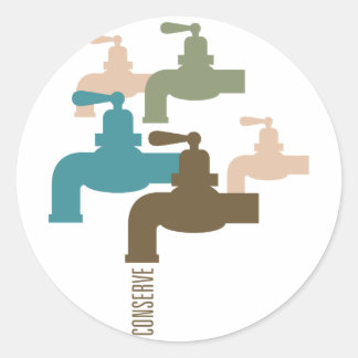 Sticker Rond Conserver le trou d'eau