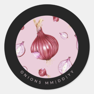 Sticker Rond Conserves Date Oignons
