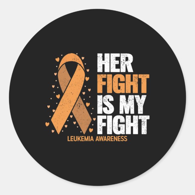 Sticker Rond Constater que son combat est mon combat contre la  (Devant)