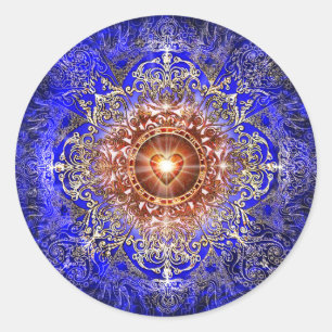 Sticker Rond Constellation cardiaque