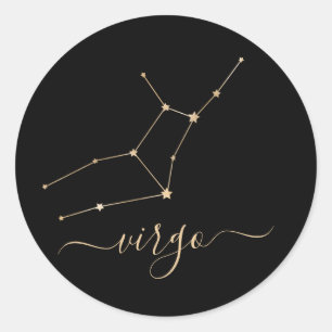 Sticker Rond Constellation de virus