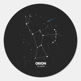 Sticker Rond Constellation Orion D'Orion L'Étoile Orion Hunter