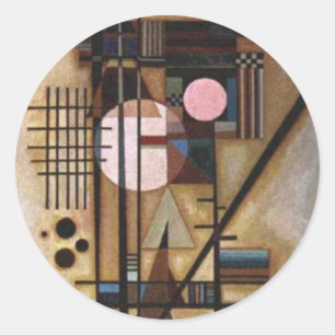 Sticker Rond Construction adoucie Kandinsky