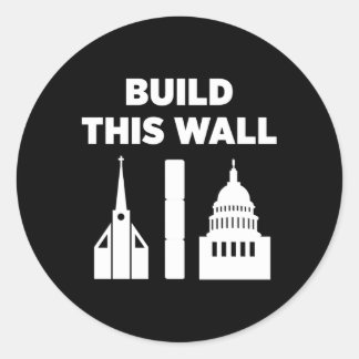 Sticker Rond Construire ce mur