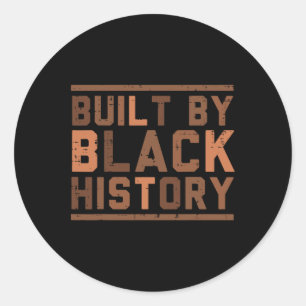 Sticker Rond Construit Par Black History Bhm African Prith Mont