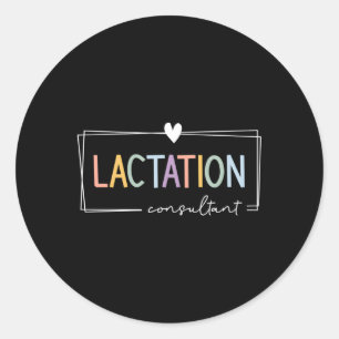Sticker Rond Consultant En Lactation Ibclc Consultatif En Allai