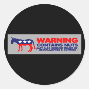 Sticker Rond Contient l'anti adhésif pour pare-chocs libéral