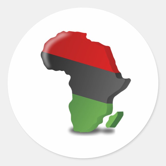 Sticker Rond Continent africain (Devant)