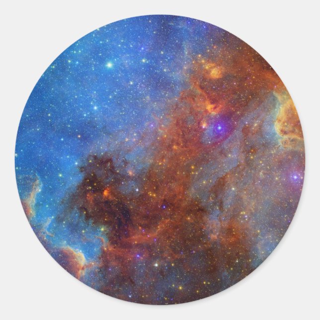 Sticker Rond continent nord-américain Nebula NASA (Devant)