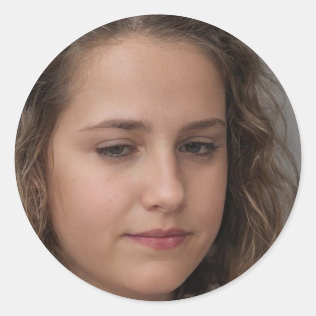Sticker Rond Continuez à sourire (Devant)