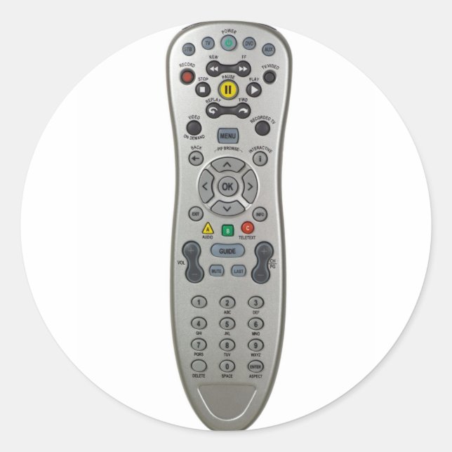 Sticker Rond Contrôle à distance (Devant)