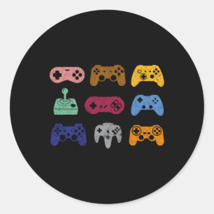 Sticker Rond Contrôle vidéo contrôleur console de jeu de contrô