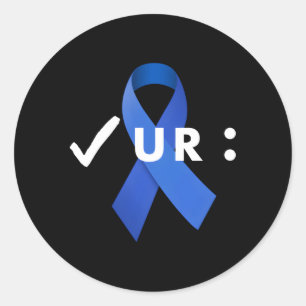 Sticker Rond Contrôle Your Colon Colonoscope Colon Cancer