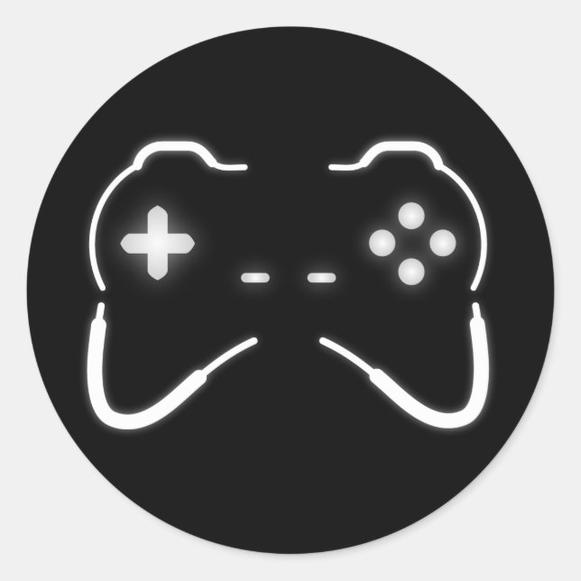 Sticker Rond Contrôleur de jeu (Devant)