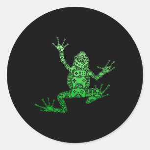 Sticker Rond Contrôleur de jeu Hommes Garçons Enfants Ados - Je
