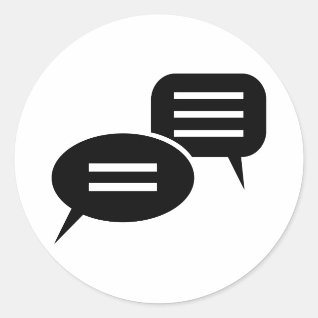 Sticker Rond Conversation (Devant)