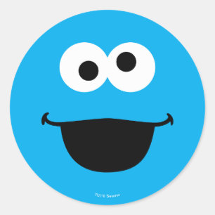 Sticker Rond Cookie Face Art
