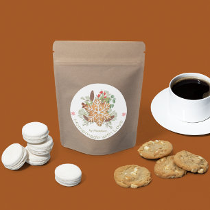 Sticker Rond Cookies de Noël Amour fait maison