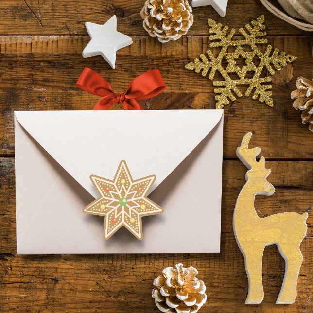 Sticker Rond Cookies de Noël en pain d'épice (Créateur téléchargé)