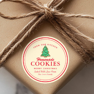 Sticker Rond Cookies maison pain d'épices