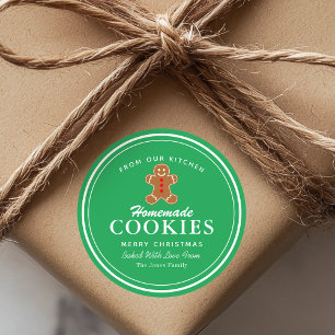 Sticker Rond Cookies maison pain d'épices