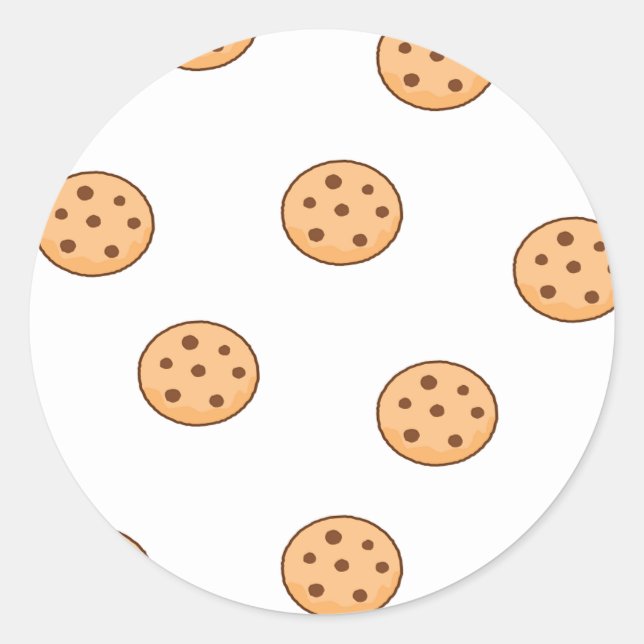 Sticker Rond cookies sur blanc (Devant)