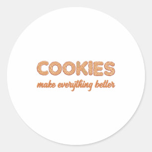 Sticker Rond Cookies Tout le mieux