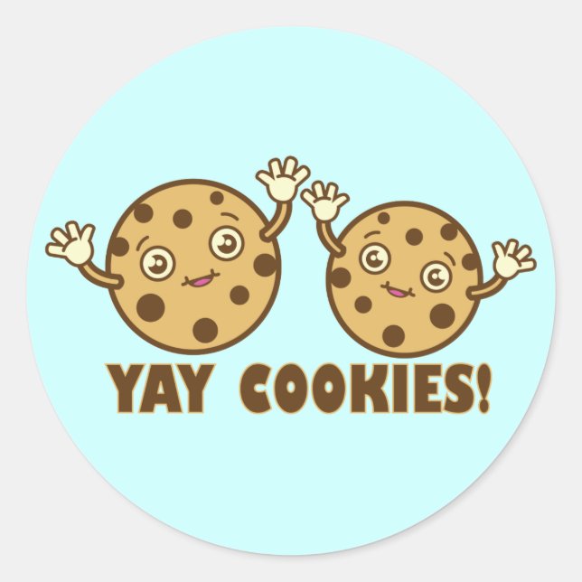 Sticker Rond Cookies, Yay (Devant)