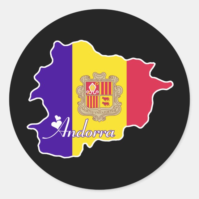 Sticker Rond Cool Andorre (Devant)