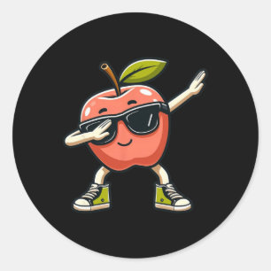Sticker Rond Cool Apple Art Pour Hommes Femmes Enfants Apple Pi