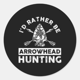 Sticker Rond Cool Arrowhead Design Pour Hommes Femmes Arrowhead